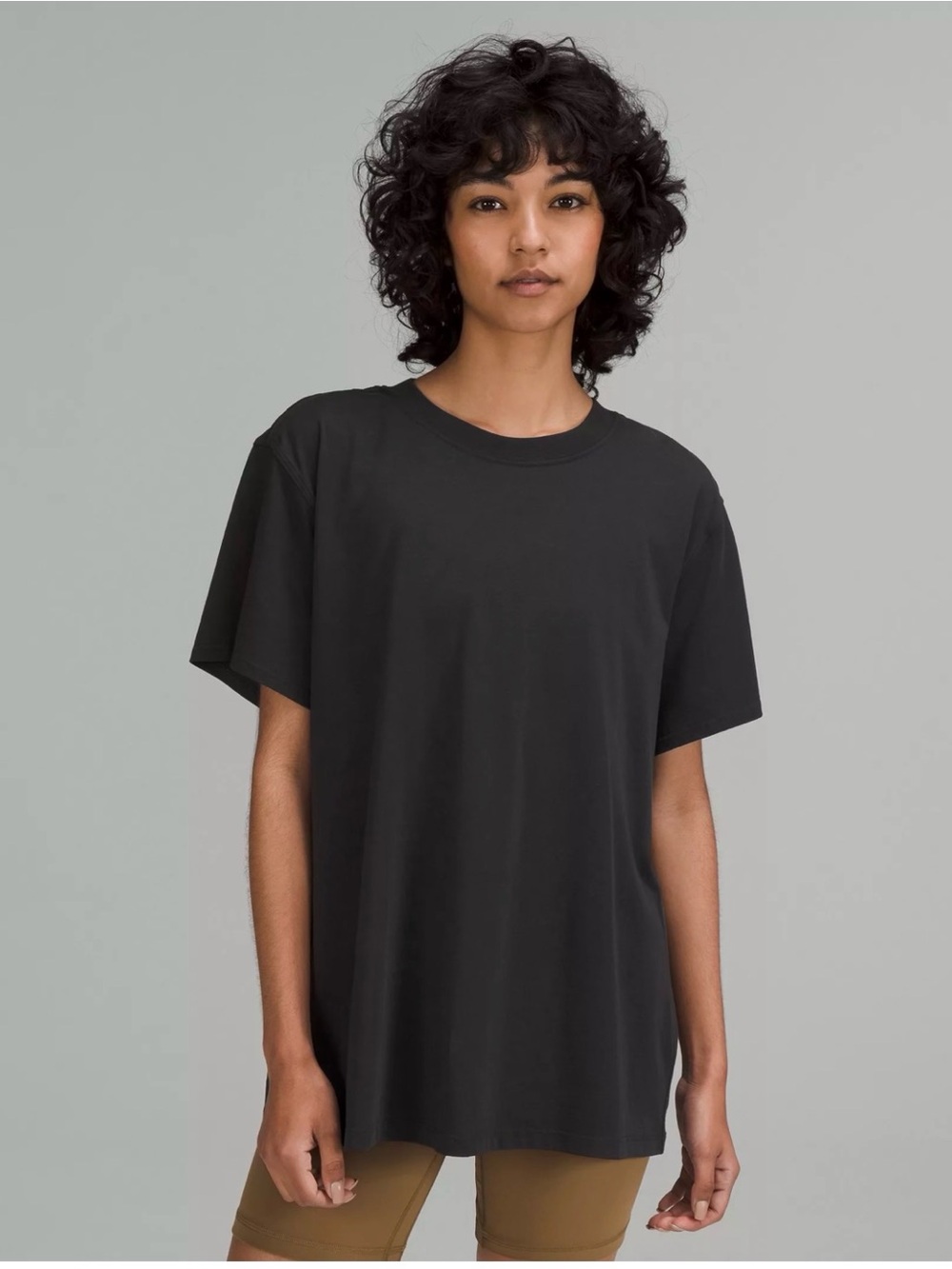 Lululemon All Yours Cotton Tee in Black Size 8
